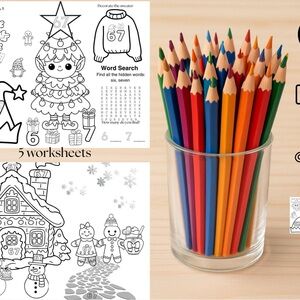 Coloring 6 7 Christmas and Winter Set